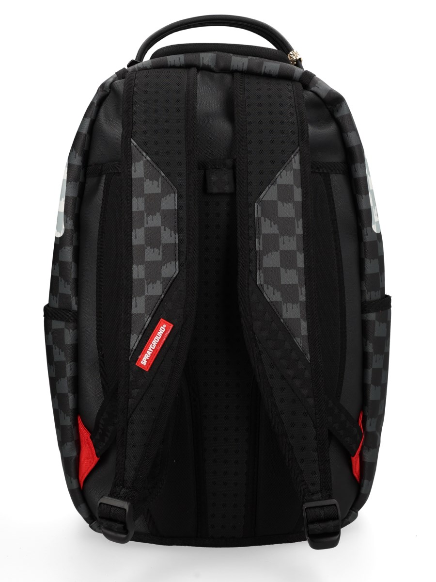 ZAINO BLACK AND WHITE DRIP CHECK SHARK 