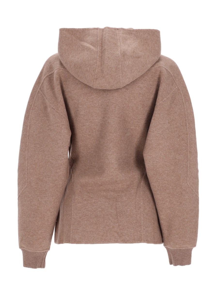 Felpa Filtro in Jersey di Lana e Cashmere