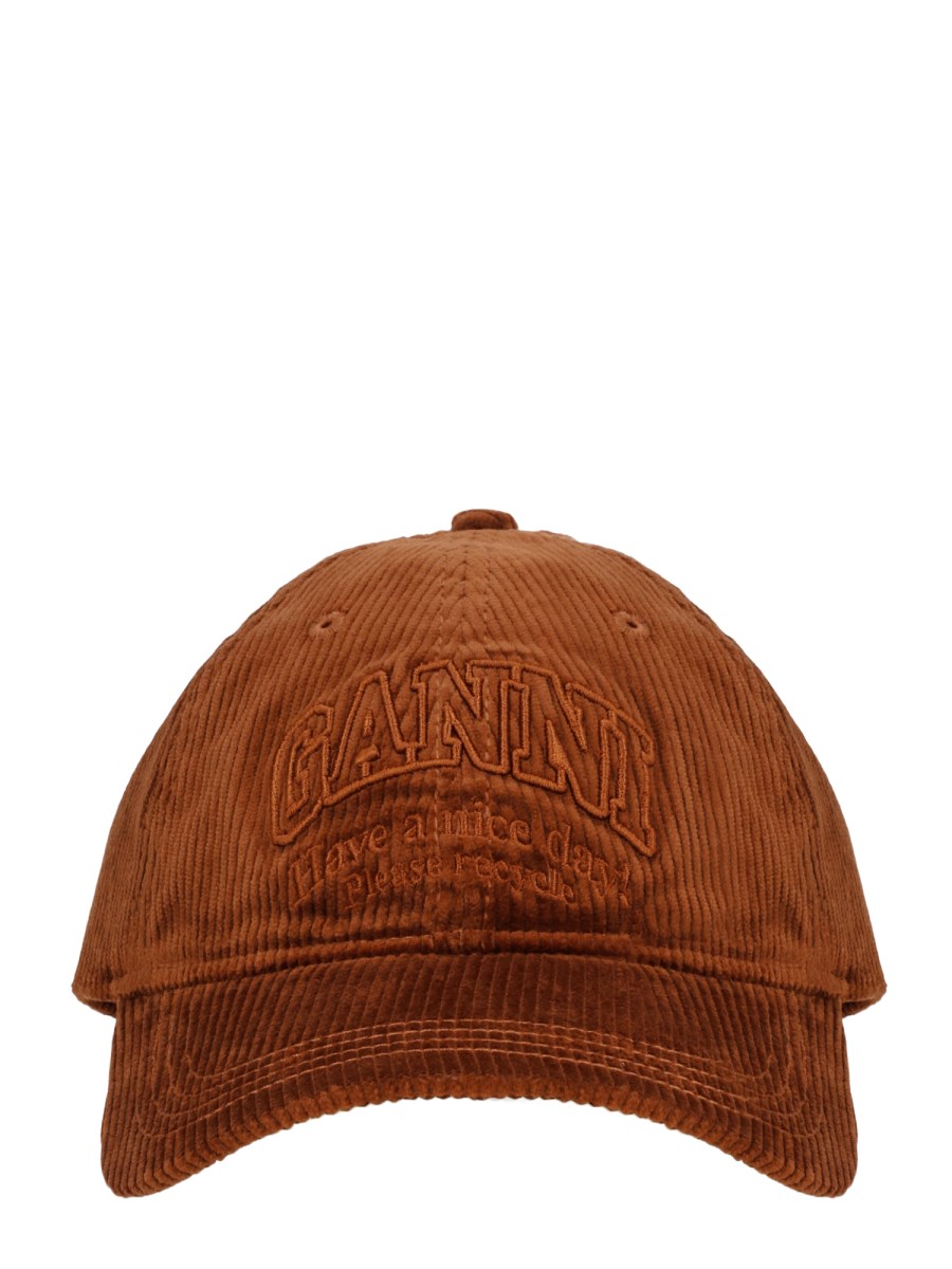 Cappello da Baseball in Velluto a Coste