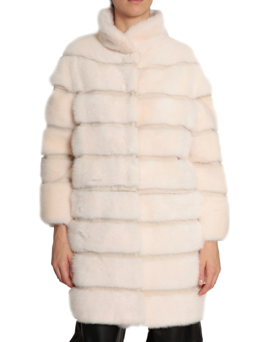 SIMONETTA RAVIZZA - MINK FUR DALIA COAT - Eleonora Bonucci